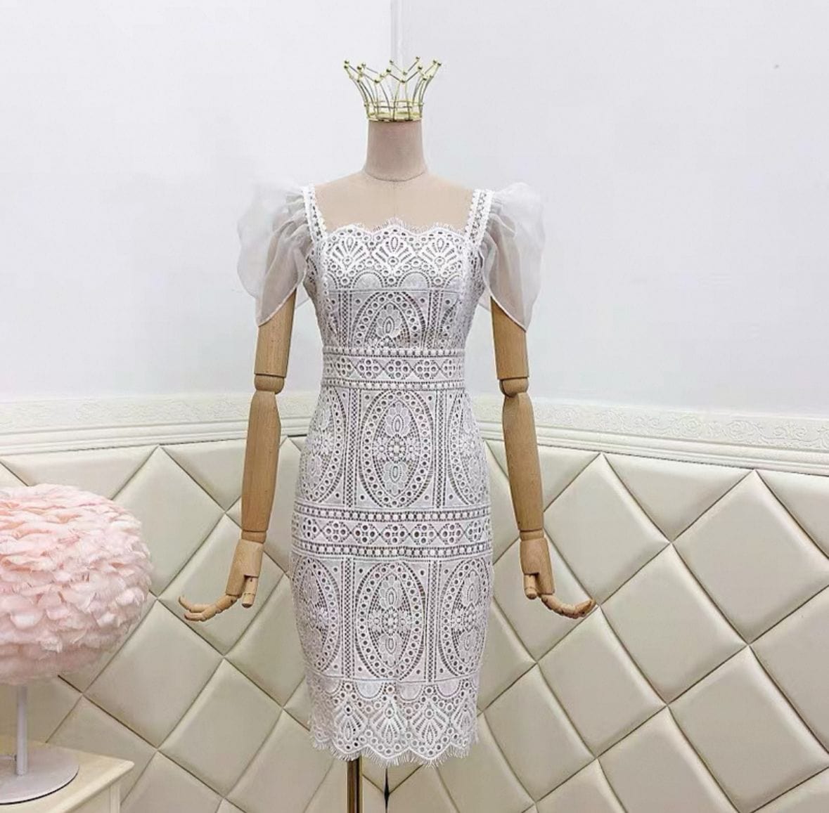 Belliona-Women-white-chic-dress