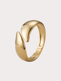 The Petal Bypass bangle- Stainless steel