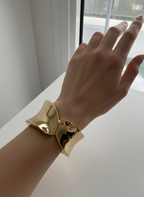 Stainless Steel Petal Cuff