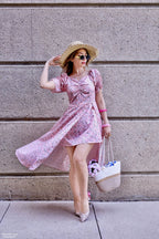 Floral Puff Sleeve Maxi Dress
