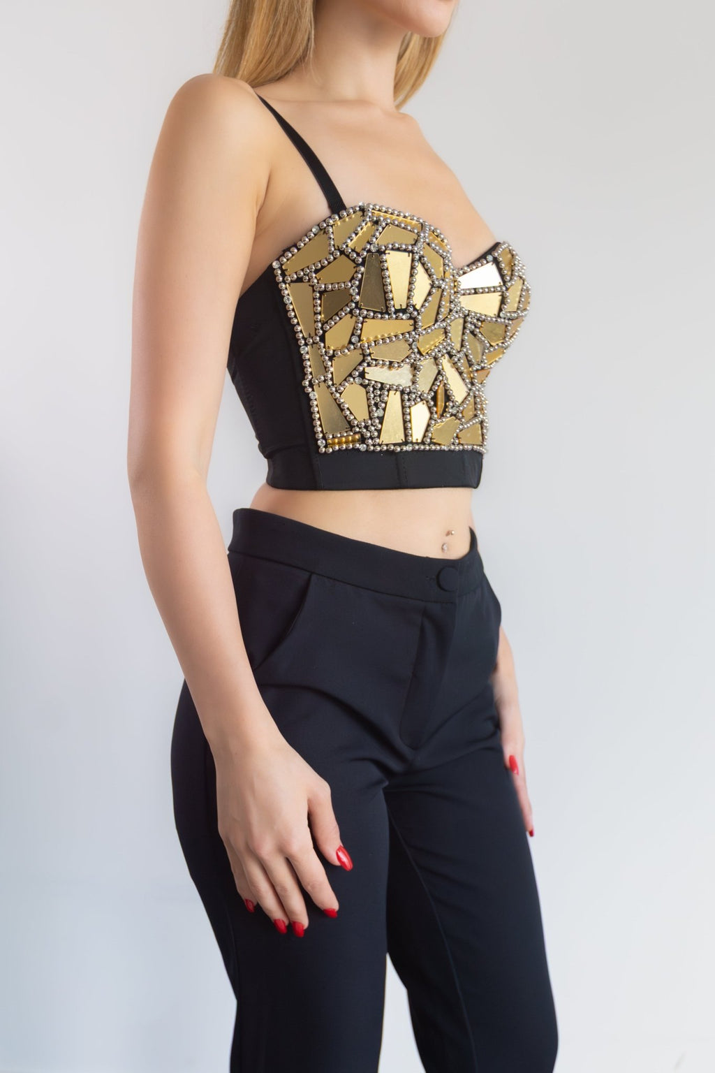 Golden Glow Party Top