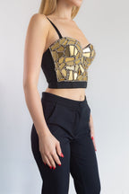 Golden Glow Party Top