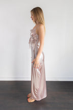 Metallic Pink Corset Dress