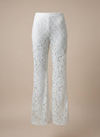 Floral Lace Corset & Wide Leg Trouser Set