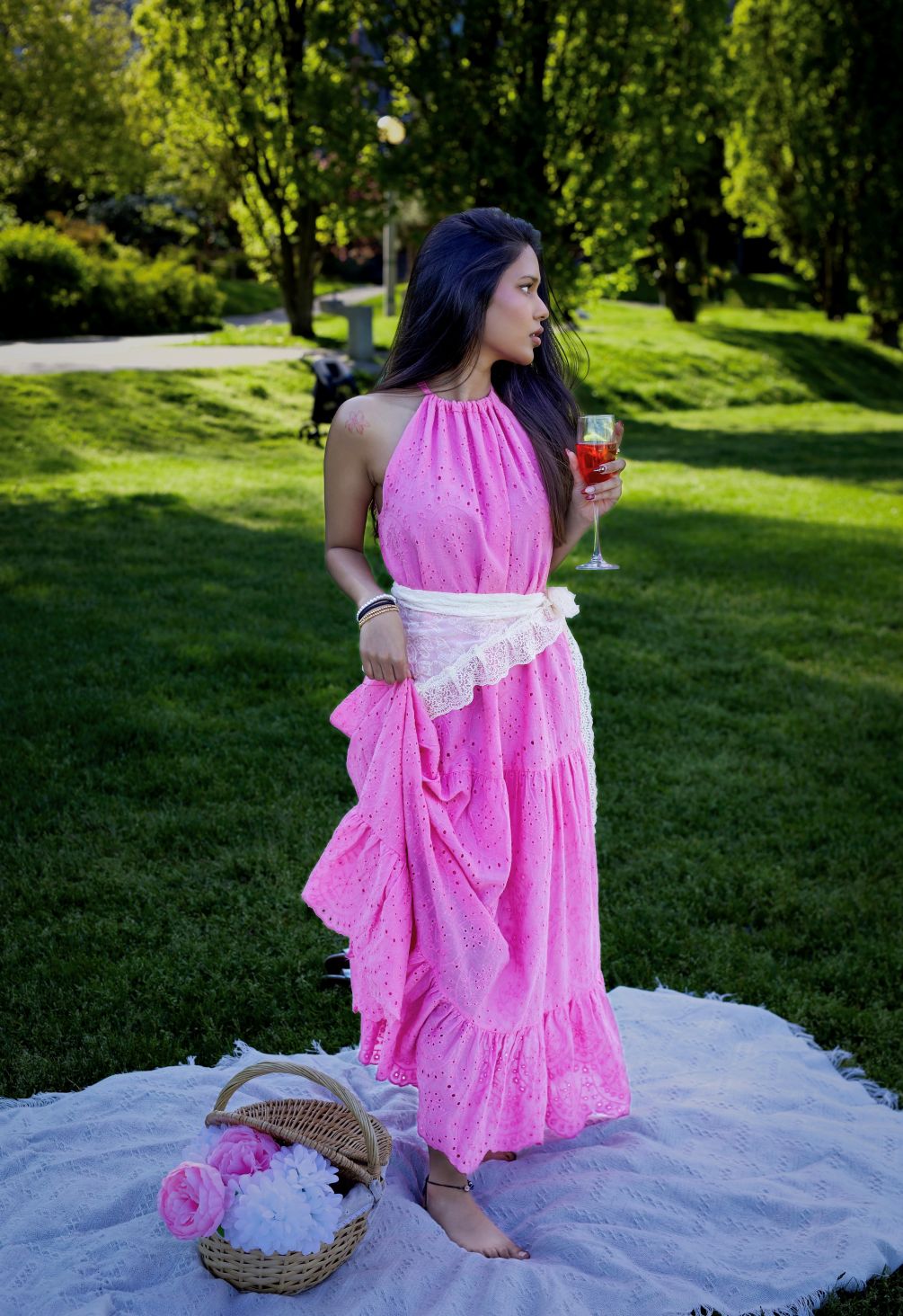 crinkle chiffon ruffle maxi dress boohoo Women's Crinkle Chiffon Ruffle Maxi Dress in Russet