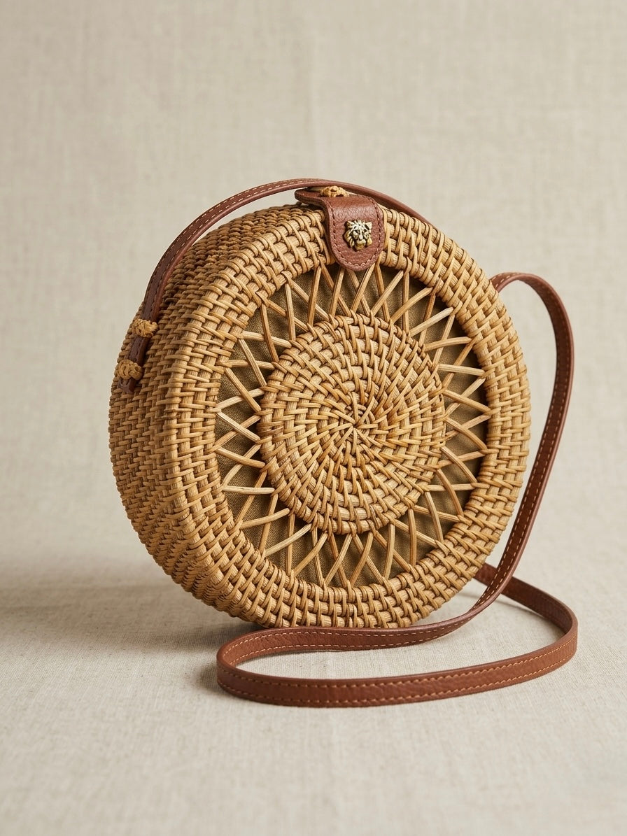 Straw Circle Bag