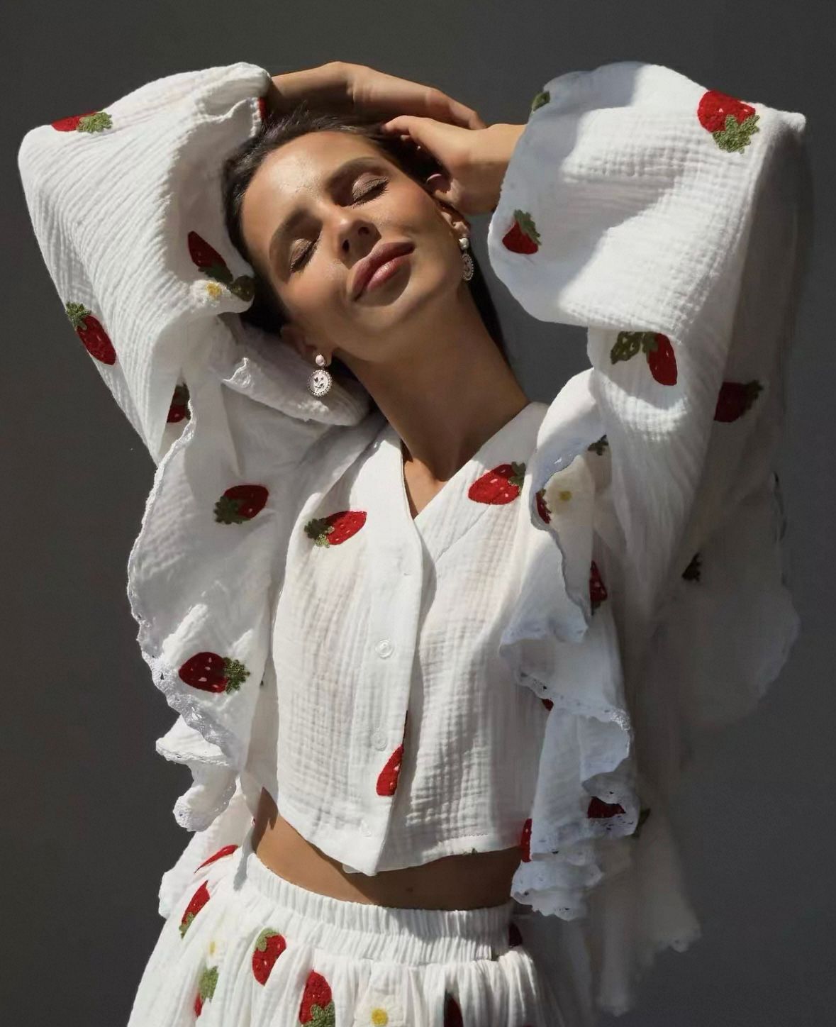 Strawberry Skirt Set