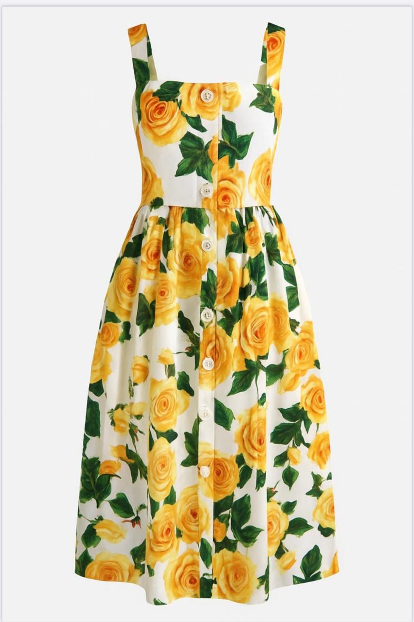 Sunflower Flowy Dress