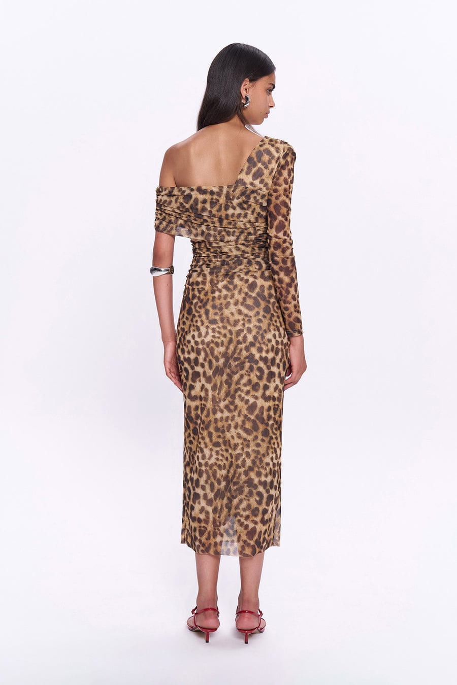 Leopard Coffee Dress - Belliona