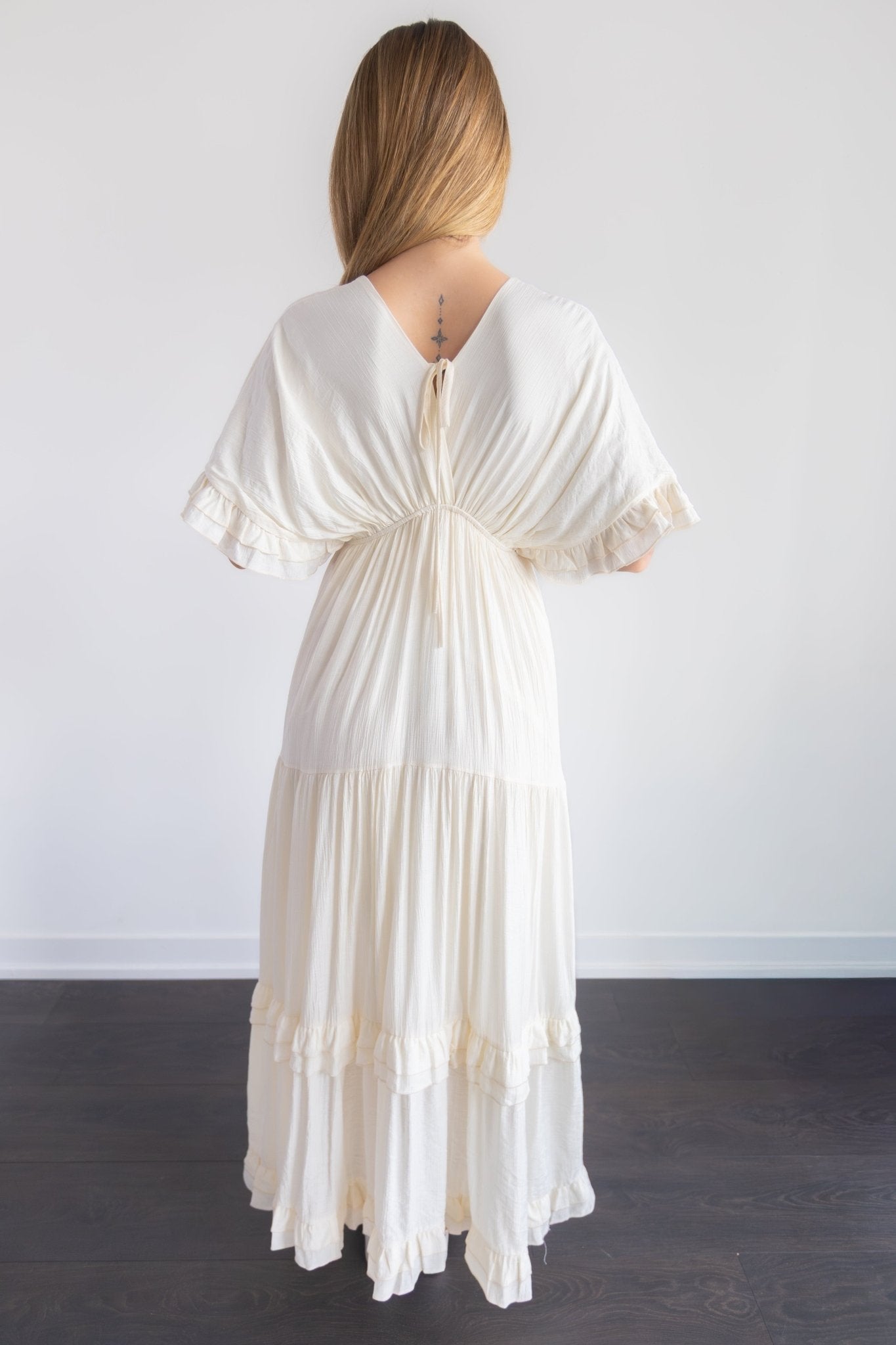 Flowy Maxi Dress with Ruffles Details