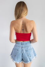 Corset Crop Top- One Size Adjustable